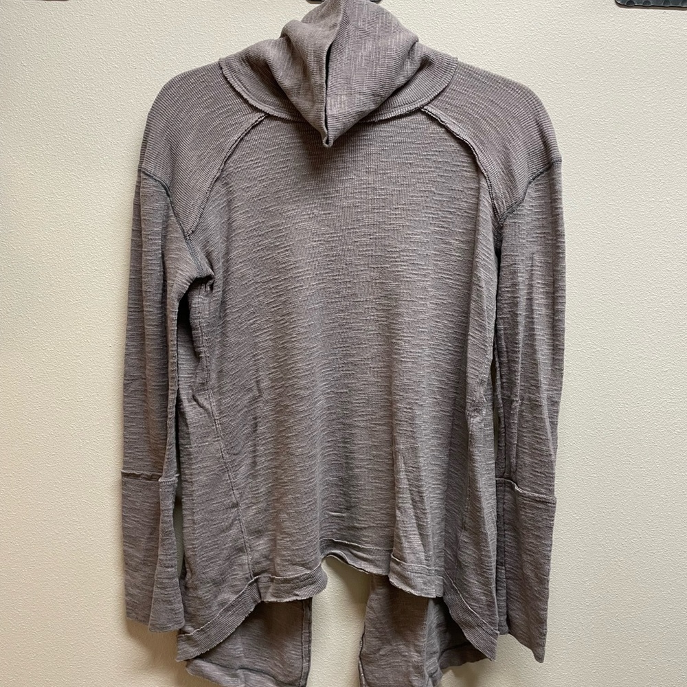 Free people turtleneck top (split back)